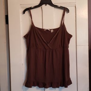 Ruffle Vneck Tank